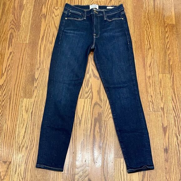 Frame Le High Skinny Jeans. Dark Wash. size 28 - Picture 1 of 9